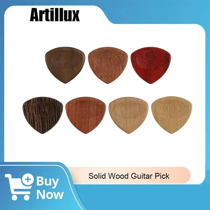 Púa de guitarra hecha a mano, madera de oliva, palisandro, madera de nogal, bambú, accesorios para guitarra o guitarras eléctricas, 2 uds.
