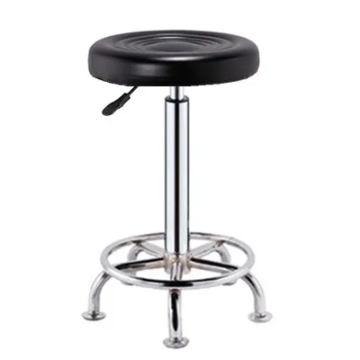 Height Adjustable Swivel Bar Stool Bar High Chair Barber Shop Round Stool Home Backrest Chair Beauty Stool