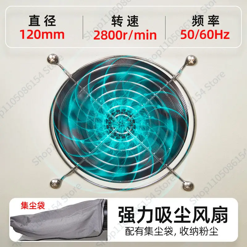 

Installation-free integrated dust box, metal engraving vacuum dust box, round bead table grinding table