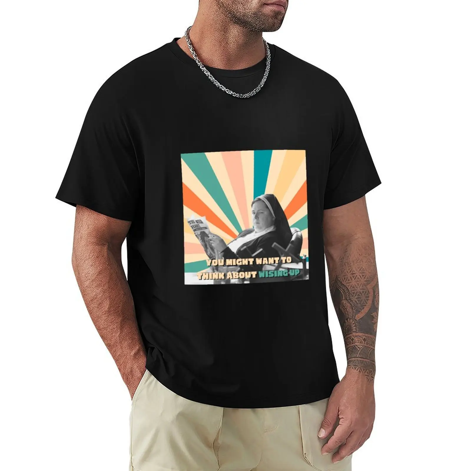 

Wise Up! T-Shirt oversize t-shirts man animal prinfor boys black t-shirts for men