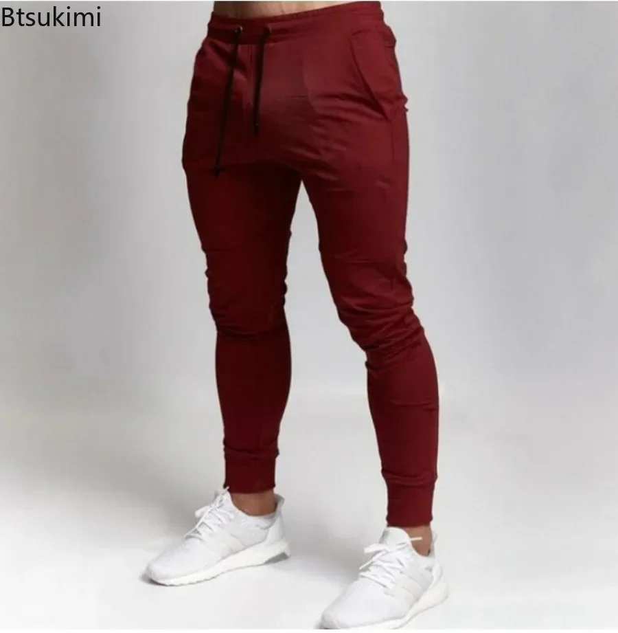 New 2025 Men's Loose Casual Joggers Trousers Solid Sweatpants Jogger Trackpants Male Fitness Workout Running Sport Pants for Men