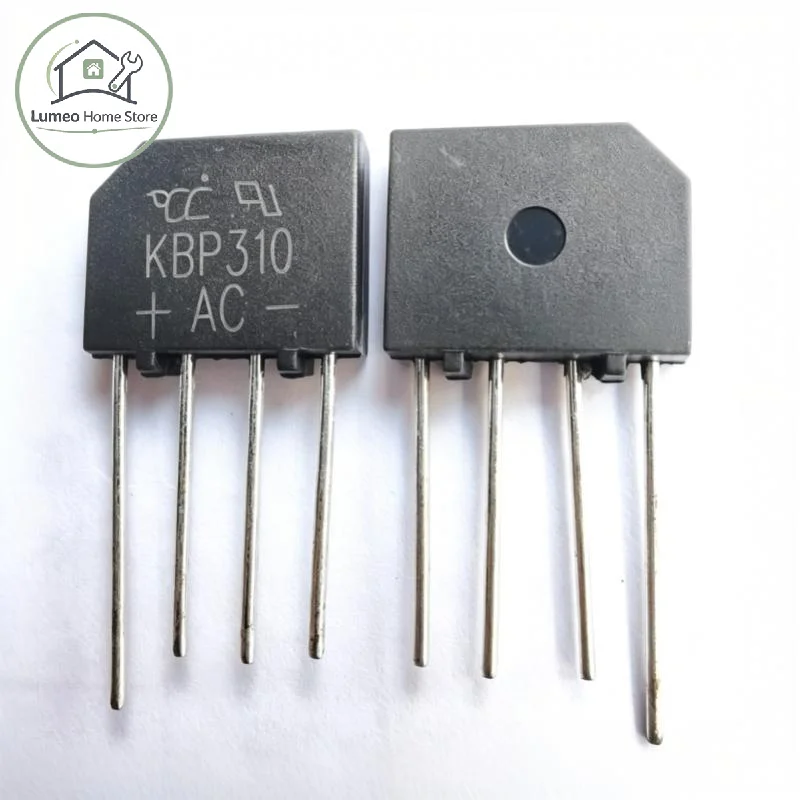 10PCS KBP310 Flat Bridge Rectifier Stack New Original 1000V 3A for Electronic Circuit Design Testing Use