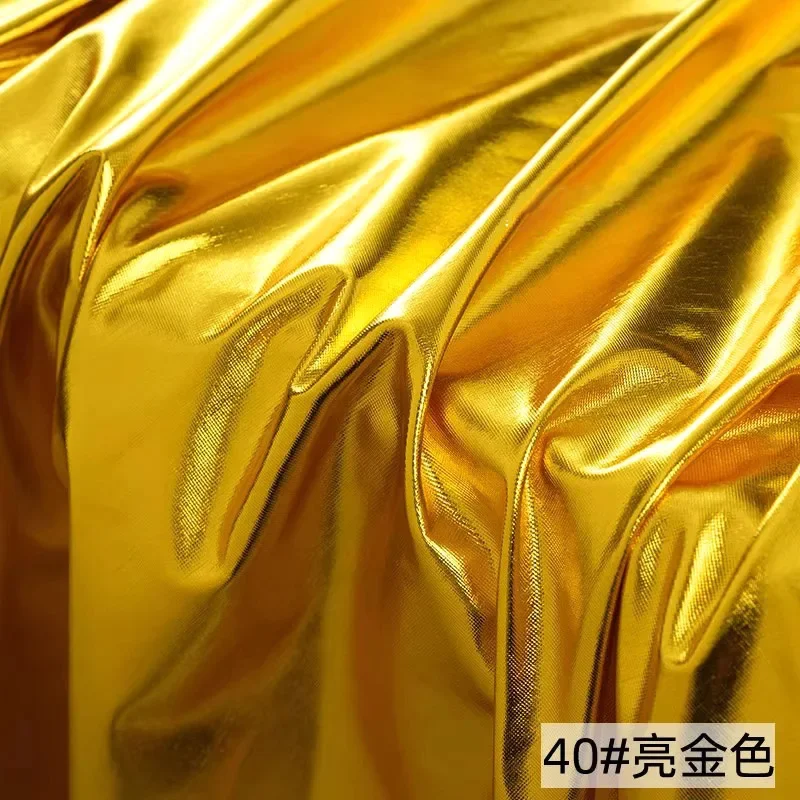 فاخر الذهب والفضة دنة نسيج متماسكة عالية تمتد كامل احباط لامعة المواد Dancewear المرحلة زي DIY بها بنفسك ملابس الموضة