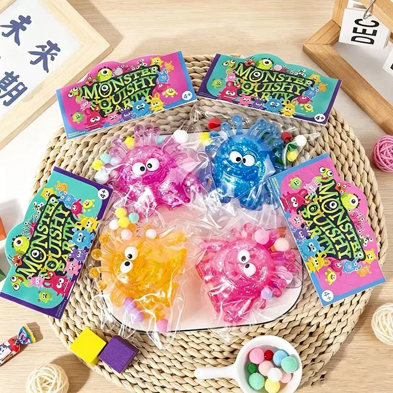 Monster Squishy Squeeze Toy Maltose Cube Slow Rise Sensory Anti-stress Toy for Adults Anxiety Relief Gift
