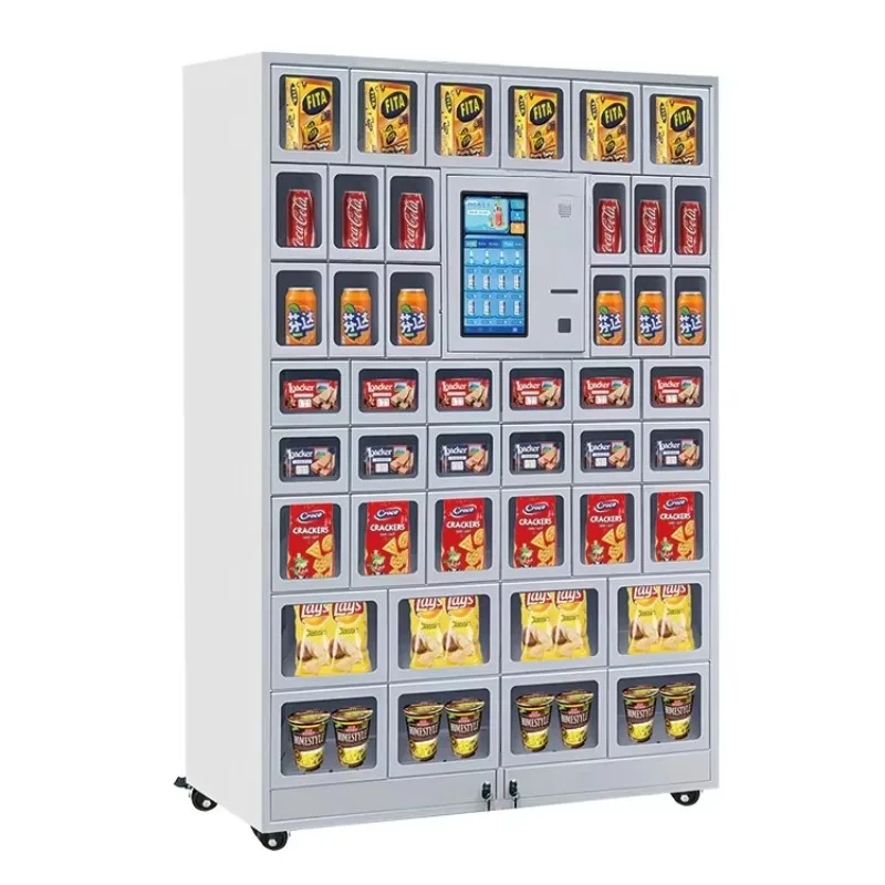 Intelligent Locker Smart Locker System Self Service Locker Steel Touchscreen QR Code for Retail Store Office Custom