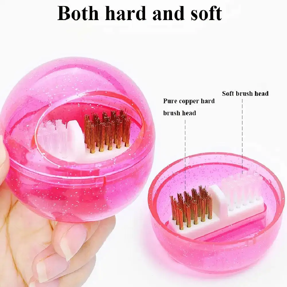 

Professional Nail Drill Bit Brush Plastic & Copper Manicure Nail Accessories Cleaner Box Wire Clean Dust Drill Nail Brushes P4E5