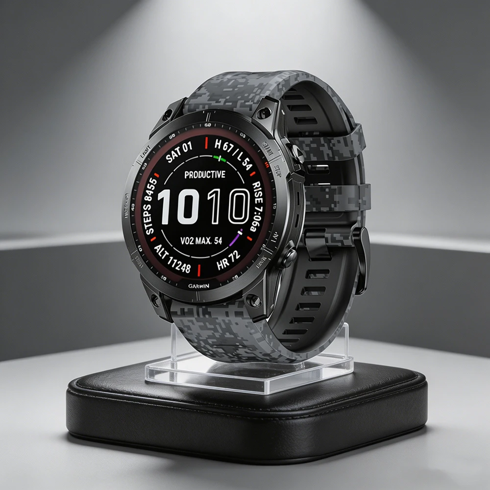 

QuickFit Bracelet sport Silicone 26/22mm for Garmin Fenix 8 E 47/51mm 7X 7Pro 6 6X 5 5X/Epix Gen 2/Enduro 3HR Two Tone Silicone