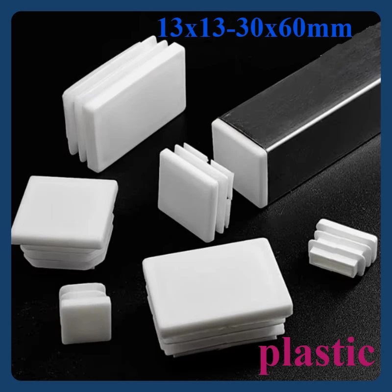 

Steel pipe chair foot pad, white plastic square tube cap, inner plug