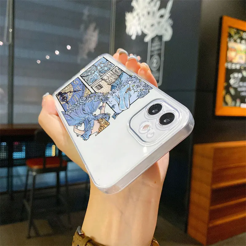 Case for iPhone 13 12 11 Pro MAX XR 16 15 14 Plus 7 8 16e XS Soft Phone Cover Disney Beautiful Princess