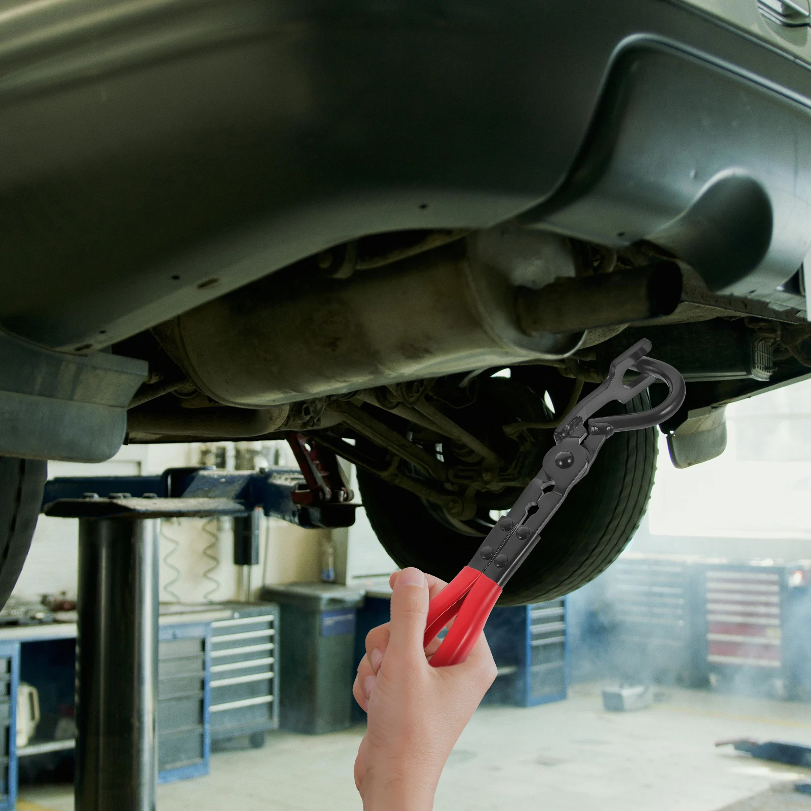

Exhaust Pipe Clamp Tool Rubber Hanger Pliers Mechanical Aluminum Alloy Automotive Tools Heavy Duty Exhaust Hanger Removal