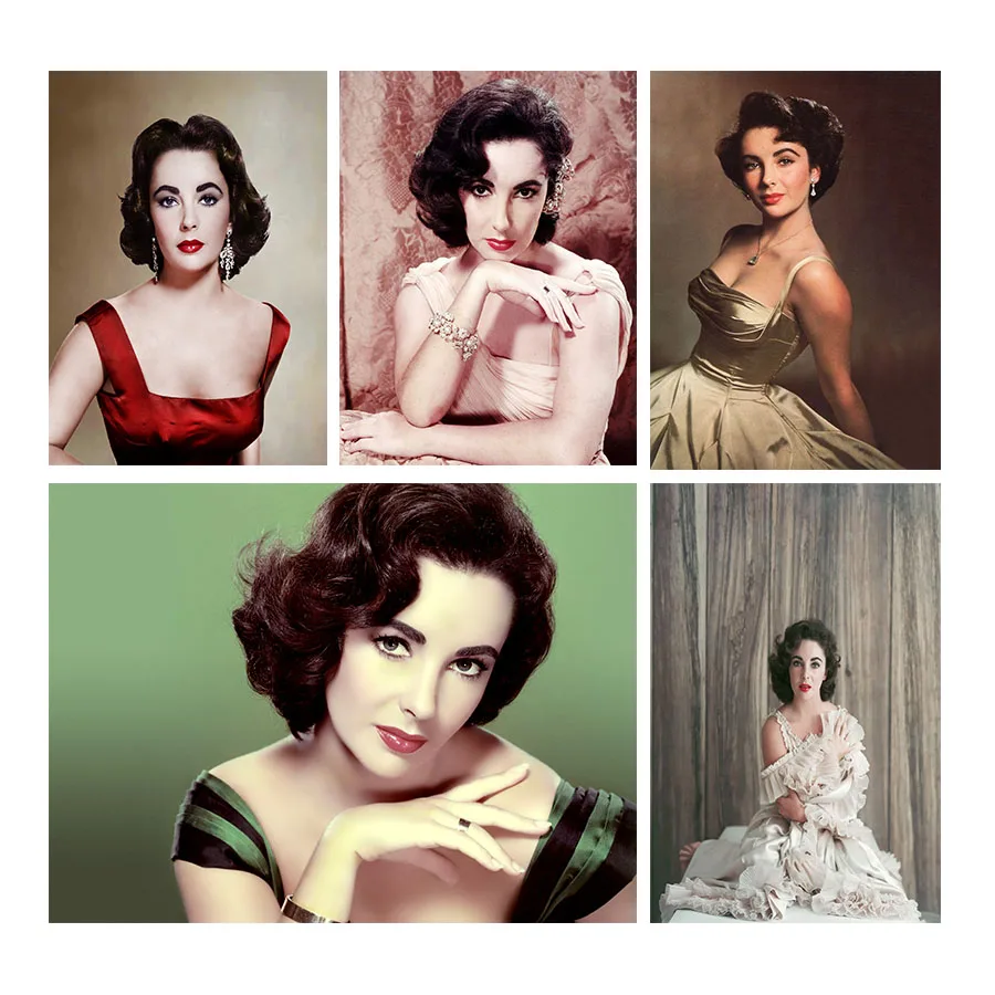 Full Square & Round 5D Diamond Painting Elizabeth Taylor Picture Diamond Embroidery Home Decoration Cross Stitch Crafts