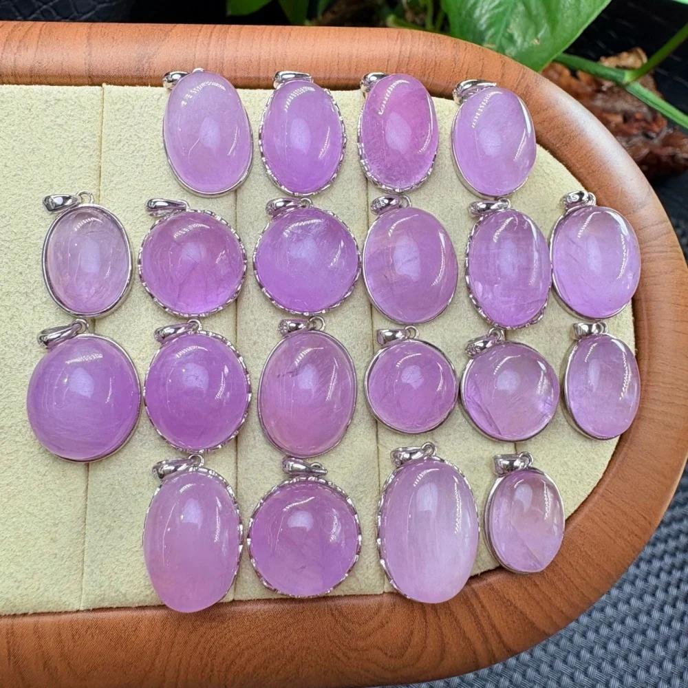 

Natural Stone Quartz Kunzite Pendant Polished Crystal Jewelry Decoration Rock Gift Reiki Healing Gift 1PC