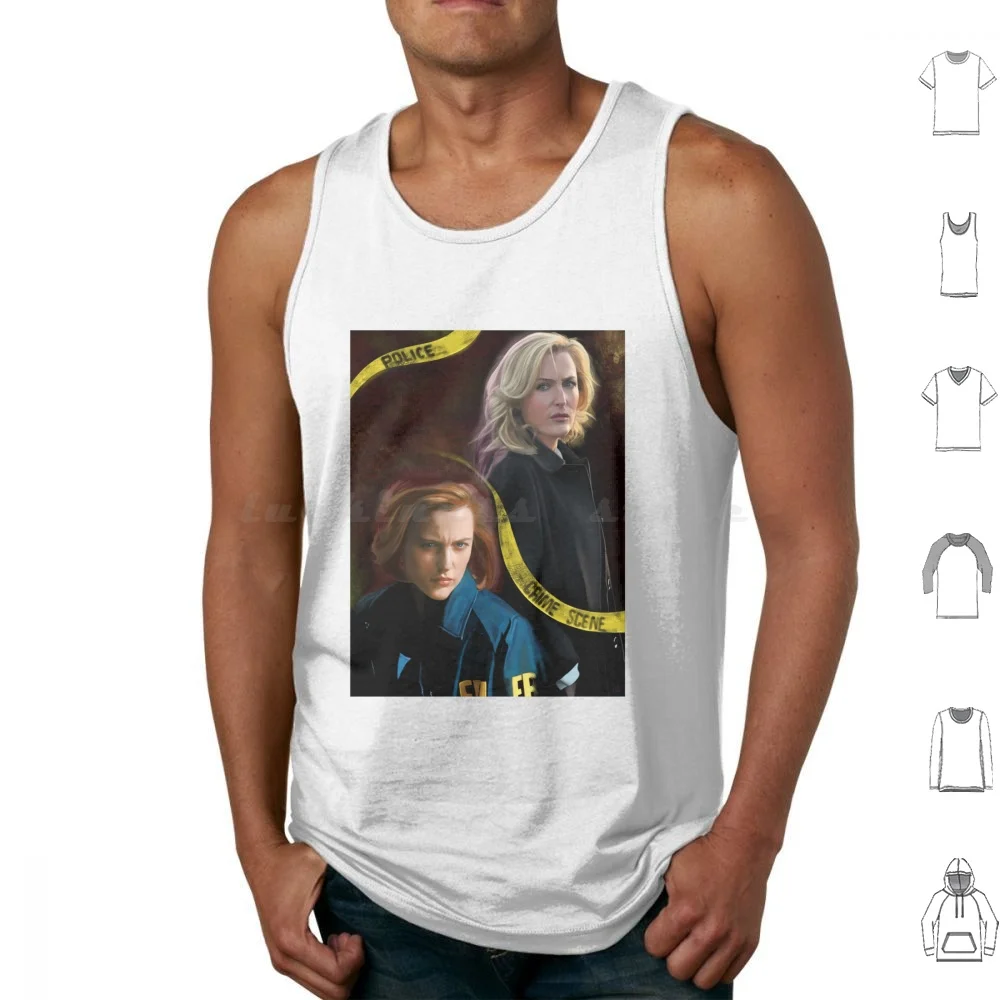 Stella X Scully Tank Tops Print Cotton Stella Dana Scully Stella Scully The X Files Txf X Files Gillian Anderson Gillian