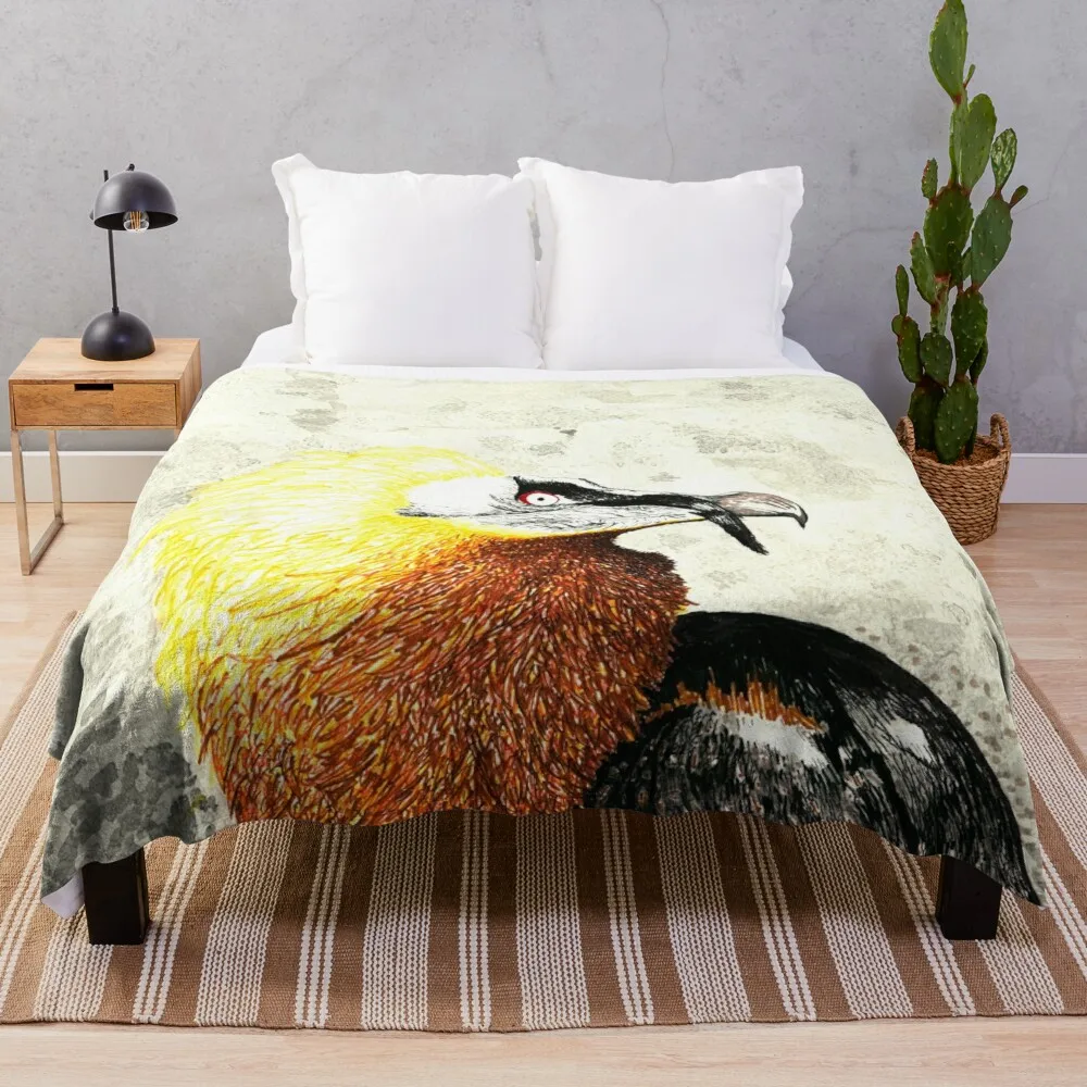 Bearded Vulture Throw Blanket sofa bed Blankets For Bed Flannels Blanket