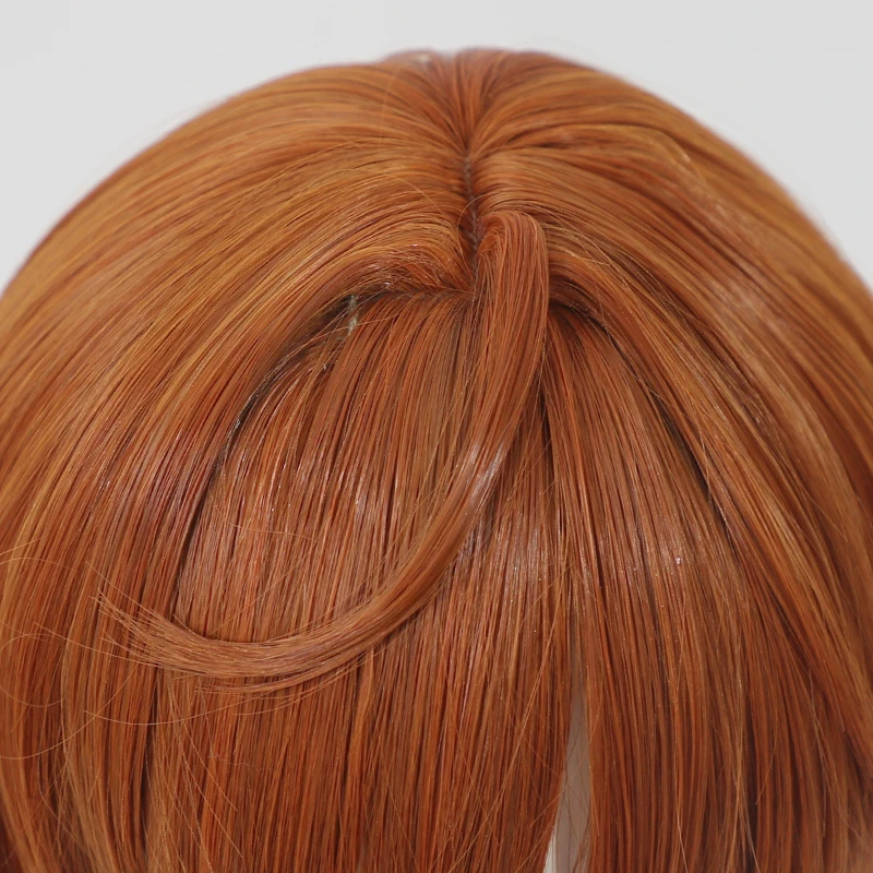 Game Anime New Hope Lily Cosplay Wig Orange Short Heat Resistant Synthetic Hair Halloween Carnival Party Props For Women Men