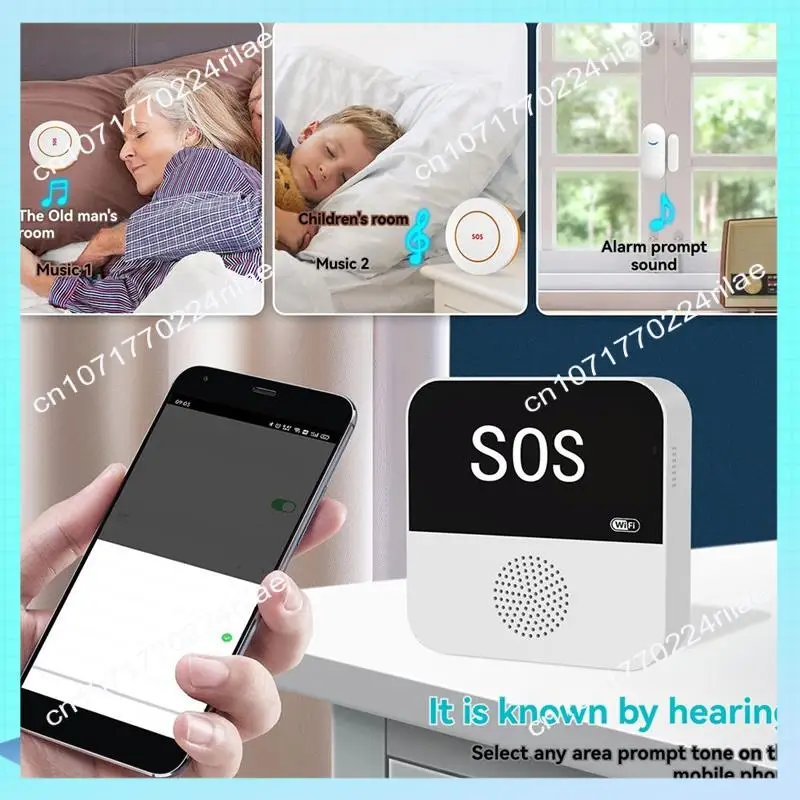 A17Z Tuya Smart Wifi SOS Emergency Alert Button For Elderly  Alert System With Caregiver Pager For Senior Patients