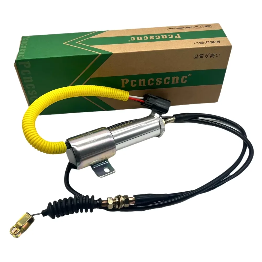 

24V Shut off Stop Solenoid Valve 11N6-66090 fit for Hyundai Excavator R210LC-7H R220LC-7H
