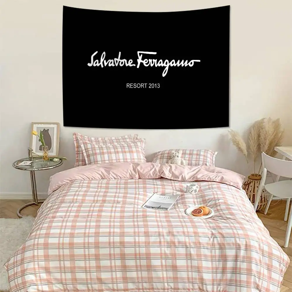

Настенные гобелены S-Salvatore F-Ferragamo в стиле хиппи для гостиной, дома, общежития, декоративное искусство, украшение для дома