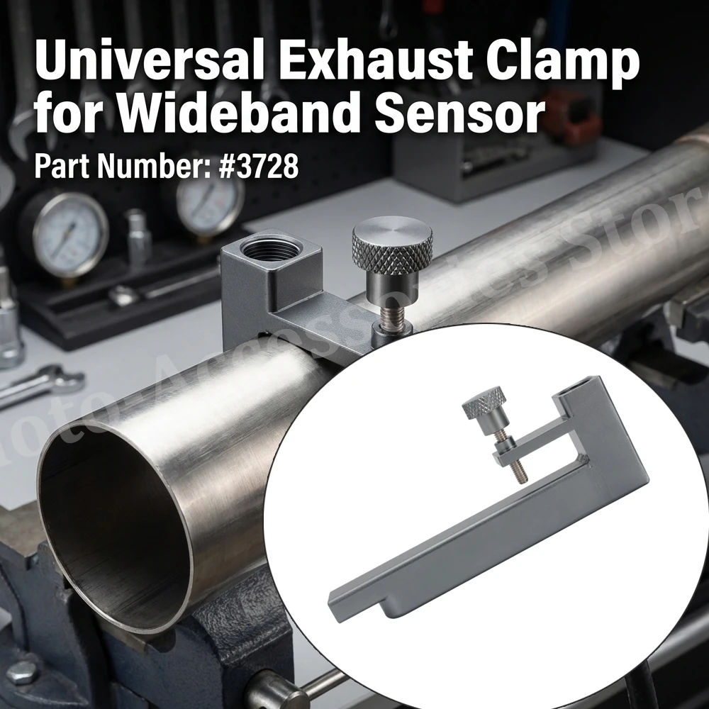 Braçadeira de escape universal inovadora para sensor de banda larga 3728 LC-1 LM-1 LM-2 para Nissan GT-R Chevrolet Corvette Ford Mustang etc.