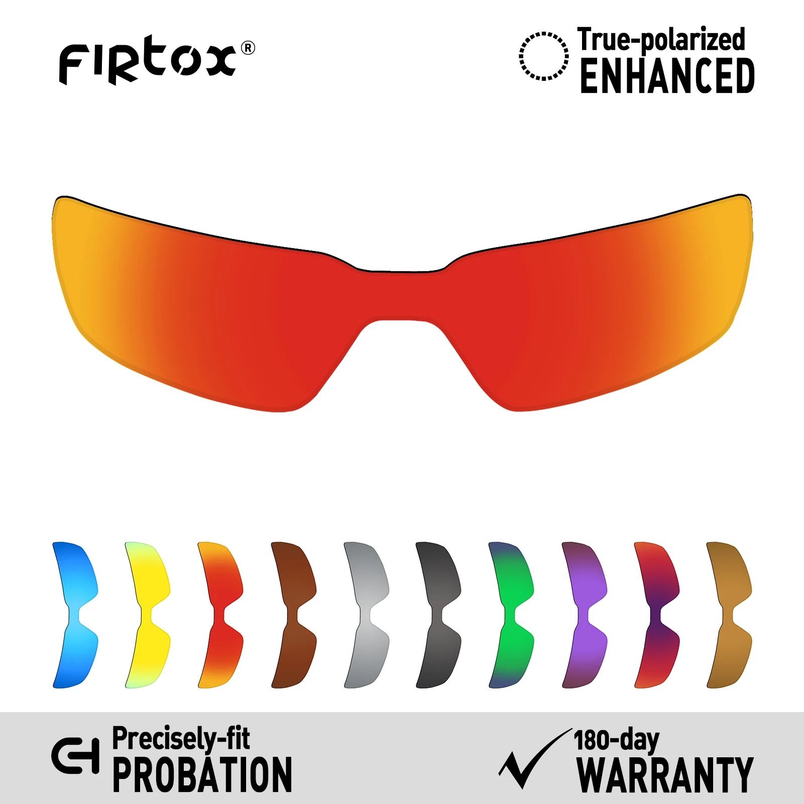 

Firtox True UV400 Polarized Lenses Replacement for Oakley Probation OO4041 Sunglasses (Lens Only) - Multiple Colors