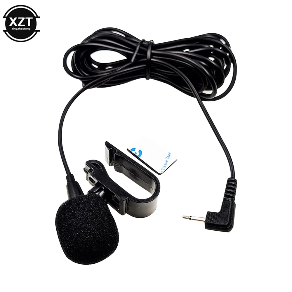 Micrófono de Audio de 3M para coche, Conector de Clip de 2,5mm, micrófono de 2 polos Mono, Mini micrófono externo con cable para Auto, DVD, Radio, profesionales