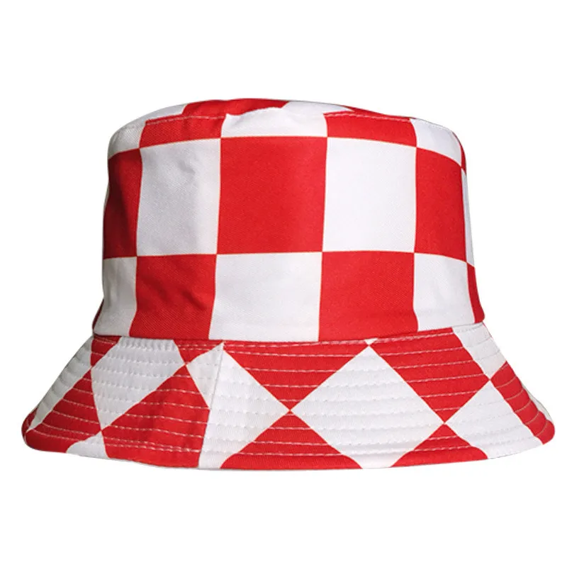 Cotton Plaid Print Two Sides Wear Bucket Hat Fashion Joker Outdoor Travel Sun Cap For Men And Women 187