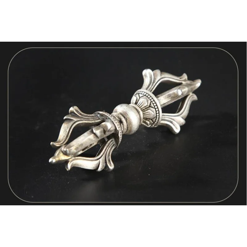 Antiguo budismo tibetano Tantra Tíbet plata Dorje Phurpa Pestle Vajra exorcismo