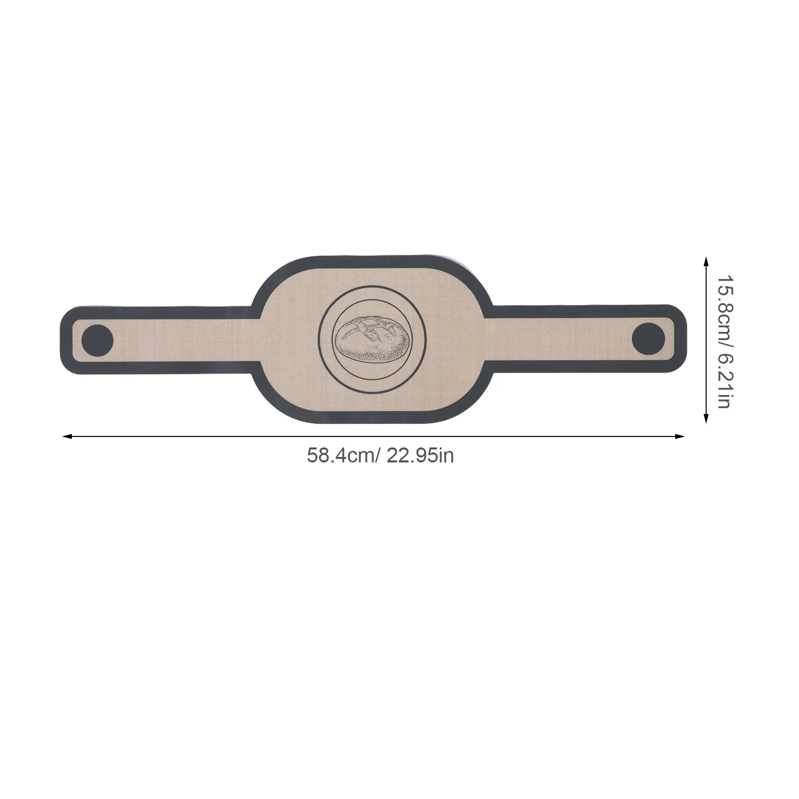 Silicone Bread Sling Oval Long Handle Reusable Baking Mat for Sourdough Transfer Dutch Oven Liner Heat Resistant Mat