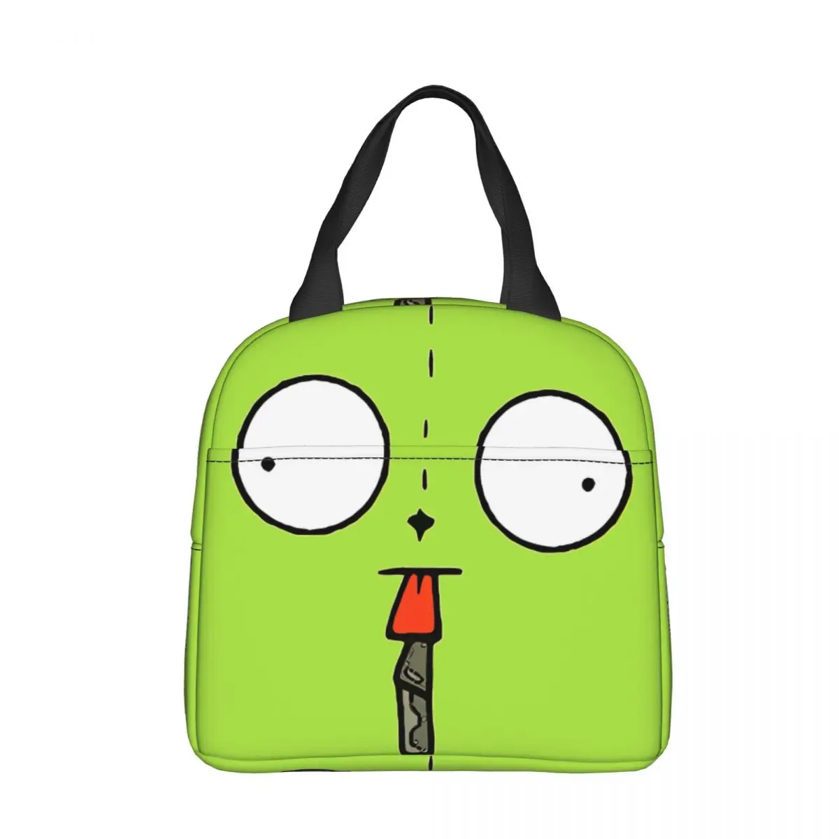 Minimalist Gir Invader Zim Insulated Lunch Bags Thermal Bag Reusable Cute Robot Large Lunch Box Tote Food Storage Bags Travel