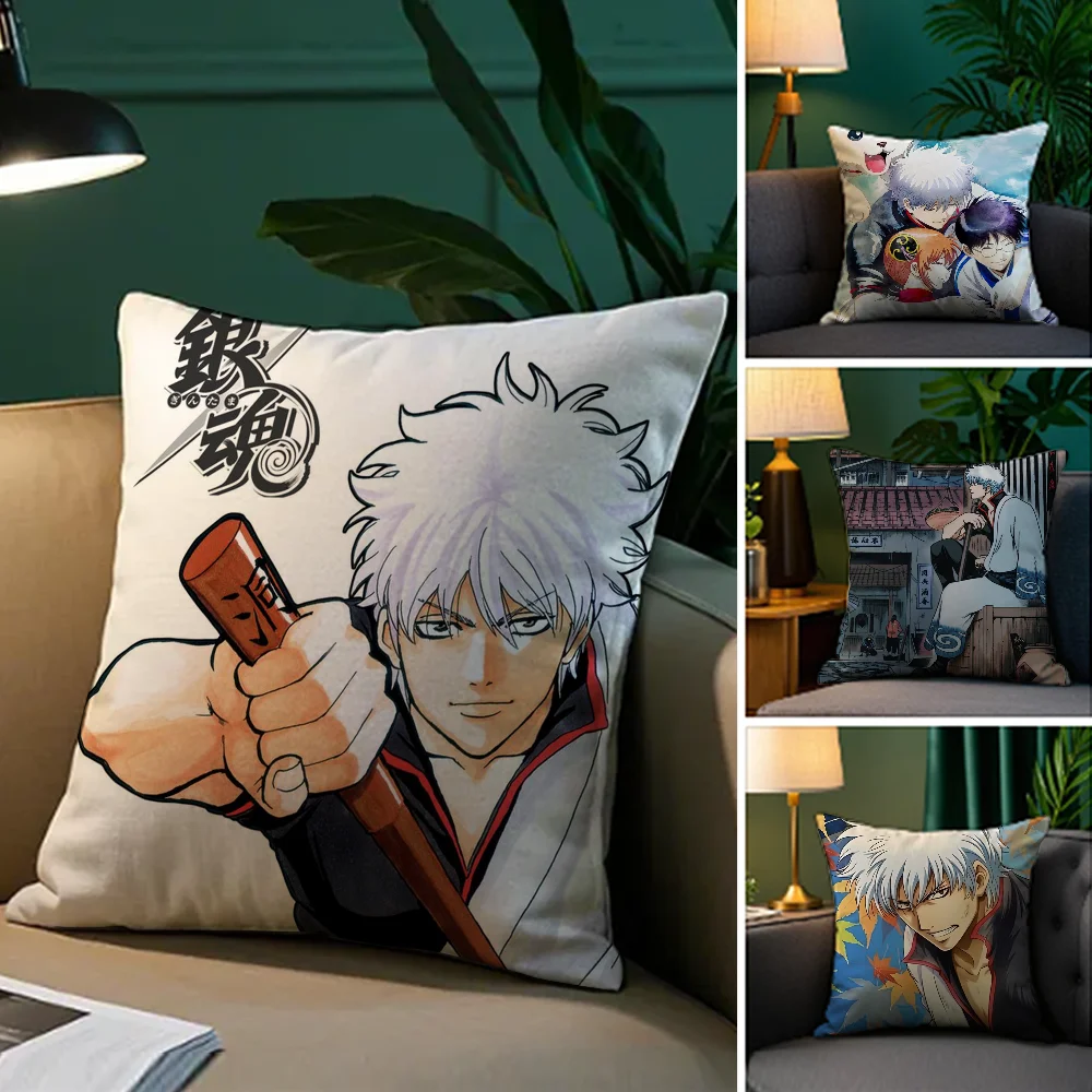 

Anime GinTama Pillow Case Cozy Plush Pillow Cover Double Side Printed – Home Gift for Bedroom Decor