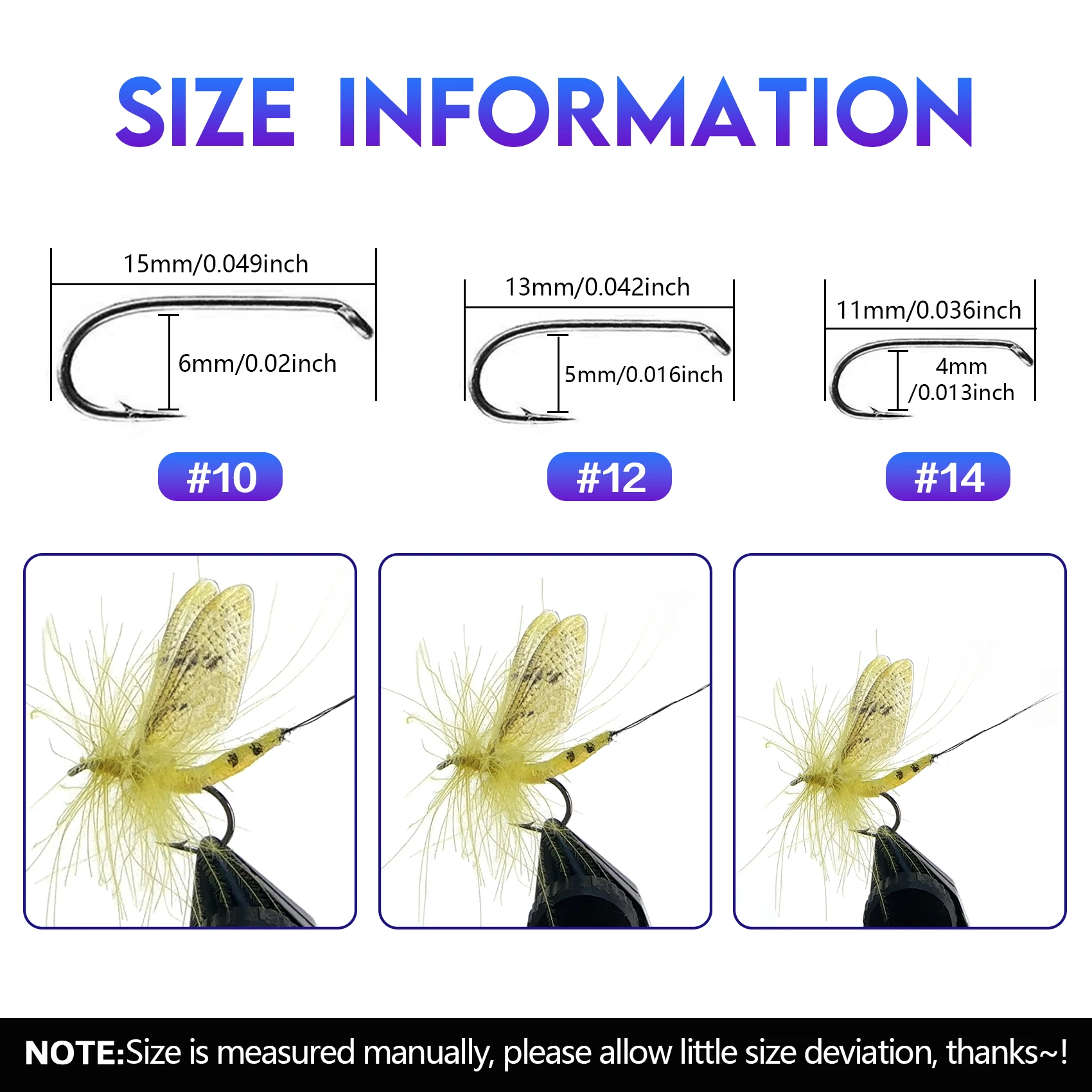 Riverruns Quality Realistic Flies Mayfly Dry Flies Colors Trout UV Super Sturdy Flies