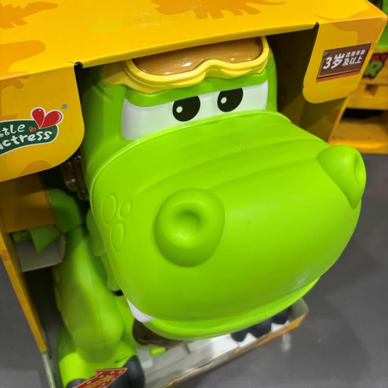 In Stock Big Mouth Dinosaur Toy With Light And Sound Effect Simulated Storage Container Includes 32 Mini Dinosaurs Toy Gift view 3