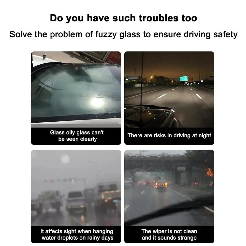 1 Set Car Glass Coating Agent, Rainproof Windshield Rain Repellent, Liquid Polymer Car Waterproof Spray, Car Detailing Agent