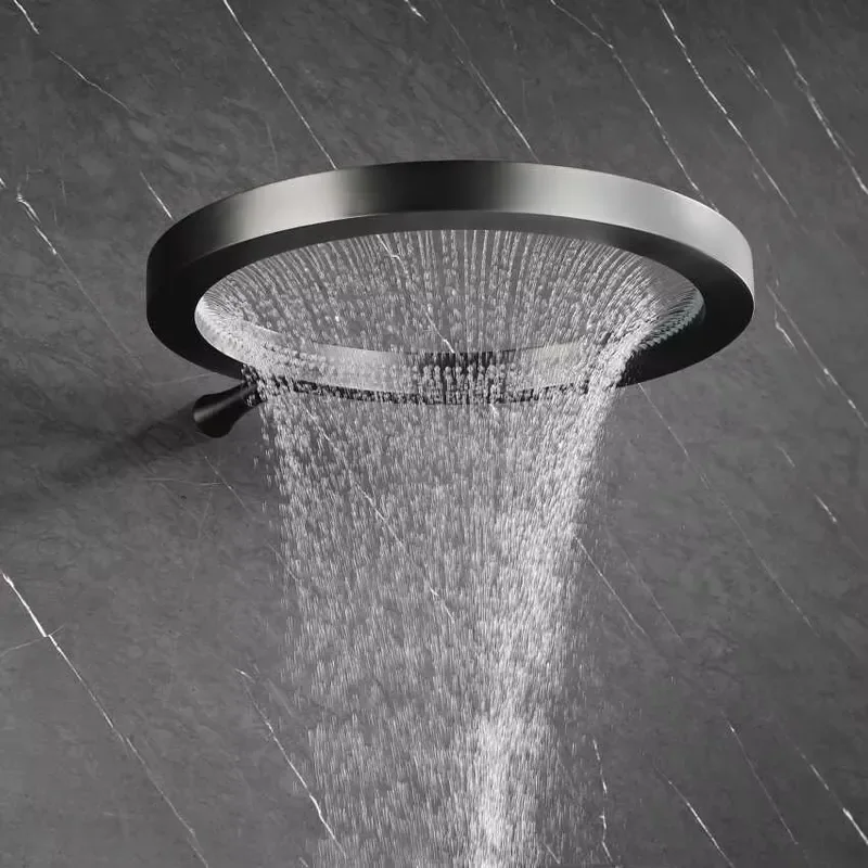Upgrade High Pressure Shower Head Bathroom Accessories Chuveiro Rainfall Spa Water Saving Spray Massage Home Supplies
