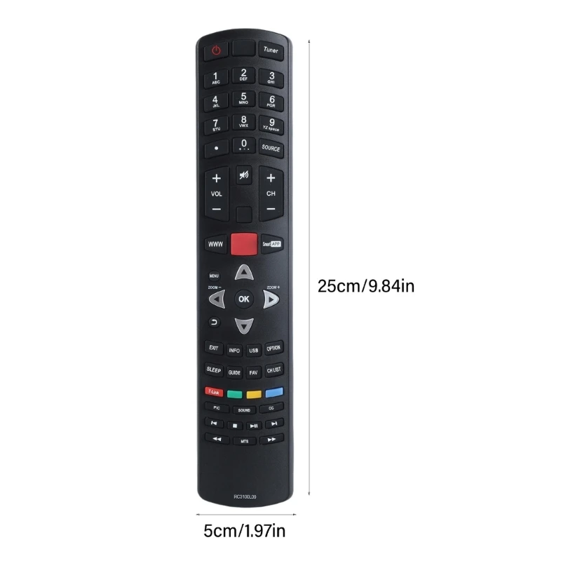 Quality Remote, Seamlessly Compatibility for RC3100L09 Televisions Quickly Response Controller, MultiFunction Access
