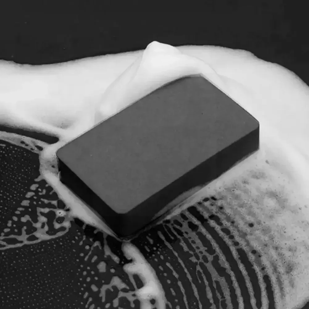 1-3Pcs Car Clay Bar Pad Double-sided Sponge Block High Density Cleaning Eraser Wax Polish Pad Black Sponge Car Detail Care Tools