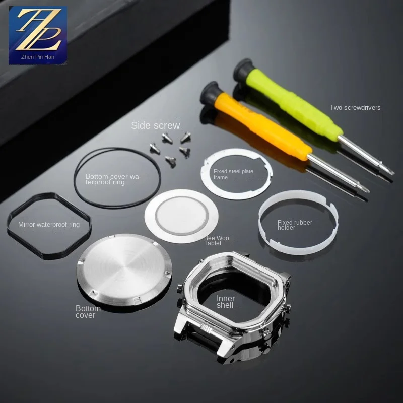 GW-B5600 Mod メタルインナーシェルキットカシオ GW-B5600 ステンレス鋼ムーブメントインナーシェル金属交換部品ギフトツール