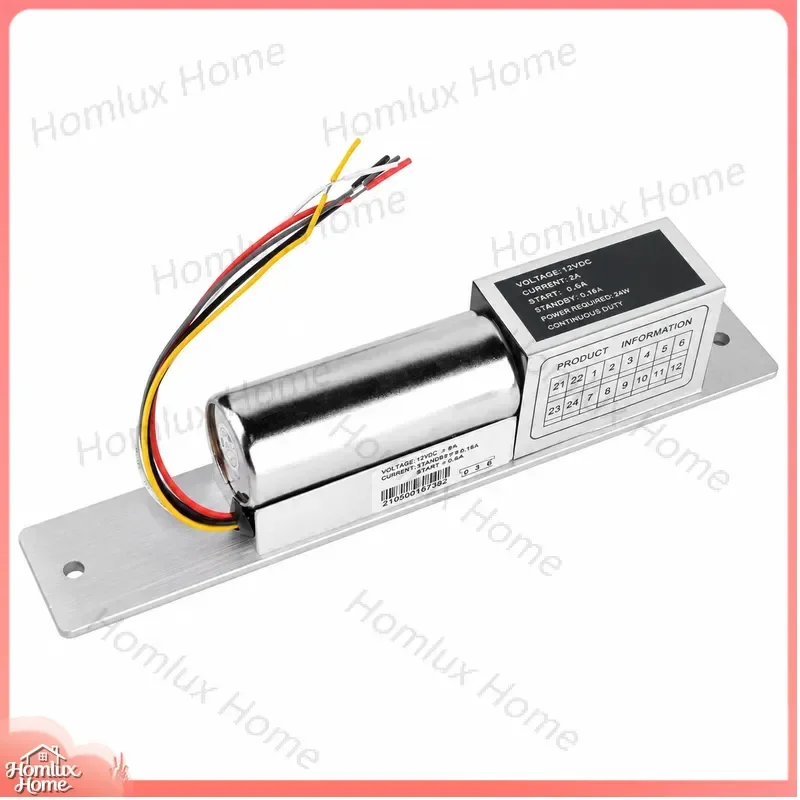 2 Wire Latch Lock 12V DC No Delay Mortise Door Lock for Security Access Control Smart Home Office Hotel Door