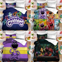 Smilings Critters Bedding Set Duvet Cover with Pillowcase Cartoon Figure Quilt Covering Bedroom Decoration 2pcs Bed Sets Gifts