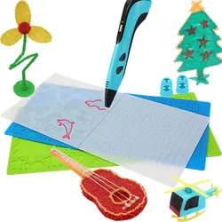 Children's 3D Printing Pen Silicone Design Pad Creative Drawing Silicone Adhesive Template Drawing Tool Reusable with Finger Cot