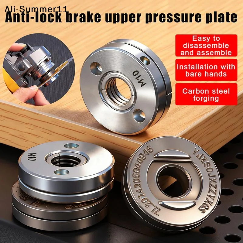 

【Hj】【AY9】Anti-Lock Angle Grinder Metal Pressure Plate Replacement Inner Outer Flange Nut Set Tools For Angle Grinder