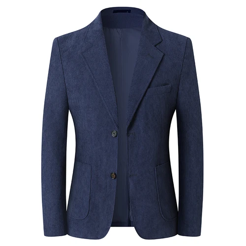 Imagen 2 del producto Blazer Hombre chaqueta de pana de moda de alta calidad para Hombre chaqueta de traje Formal informal de negocios para banquete Social chaqueta de talla grande Blaze