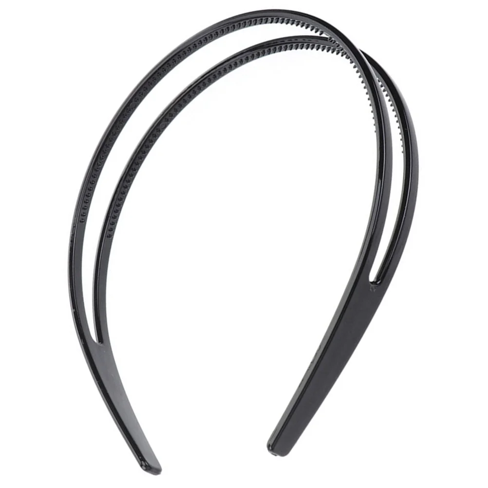 

Anti-Slip Headband Simple Style Two-Tier Hairband For Women Daily Wear Face Washing Durable Headwear Hair Accessory