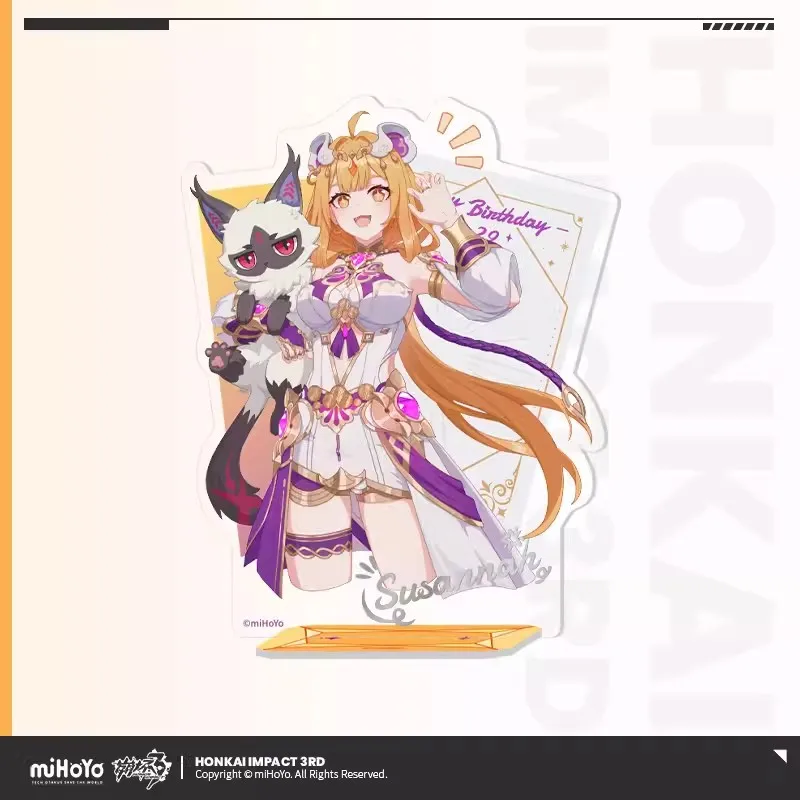 Pre Sale miHoYo Official Honkai Impact 3 Susana 2023 Birthday Commemorative Gift Box Valkyrie ReSha Gifts Cosplay LiPai Badge