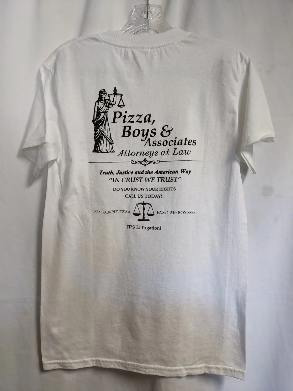 Pizza Boys & Associates Pizza T-Shirt sz S