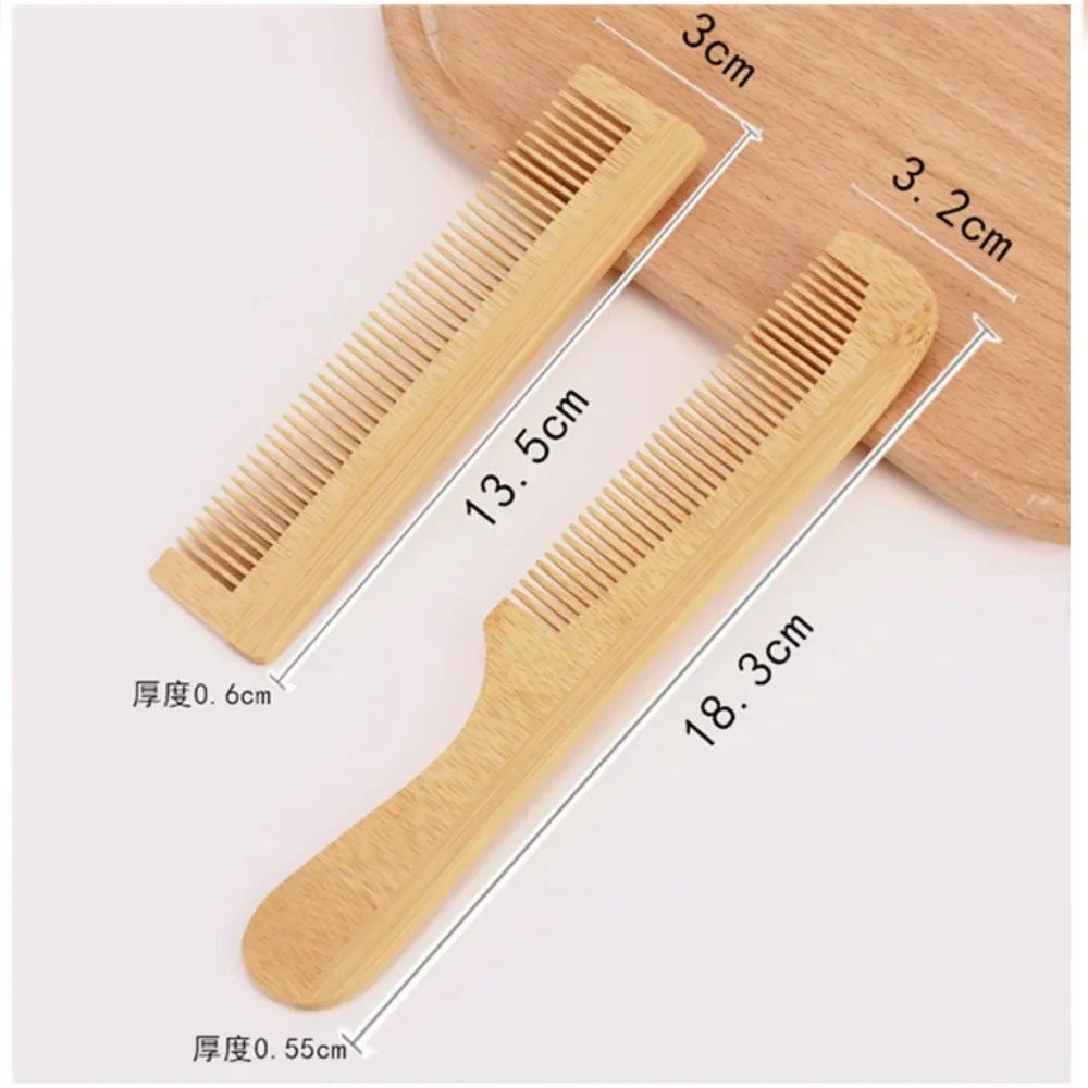 1Pcs Wooden Comb Bamboo Massage Hair Combs Natural Anti-static Hair Brushes Hair Care Massage Comb Men Hairdressing Styling Tool