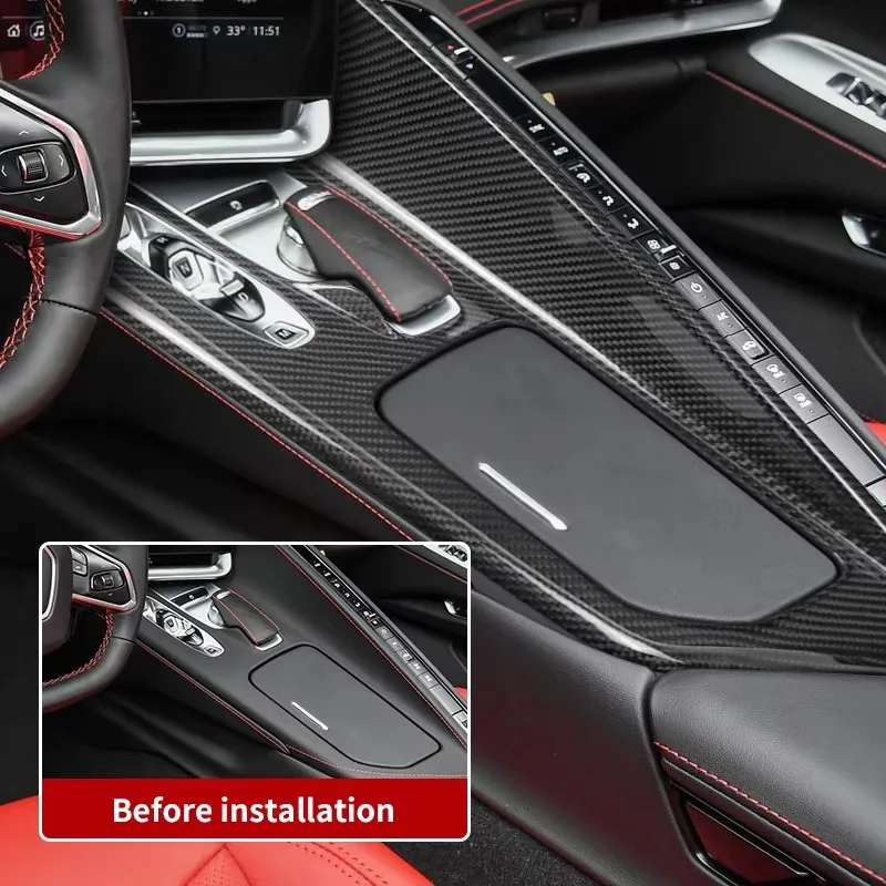 

Сухая панель центральной консоли, аксессуары для салона автомобиля, украшение для Chevrolet Corvette C8 2020 2021 2023