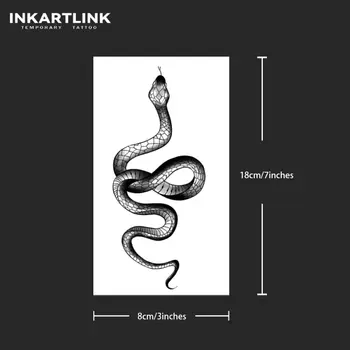 Dočasná tetovací nálepka s hadem, voděodolné magické tetování, vydrží až 15 dní, falešné tetování, semipermanentní tetování 10 nejlepší prodej permanentní tetovací nálepka - №3