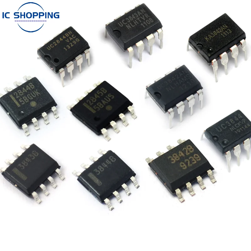 10PCS All New Origina UC2842 UC2843 UC2844 UC2845 UC3842 UC3843 3844 UC3845 SOP8 DIP8 PWM Pulse Width Modulator Chip