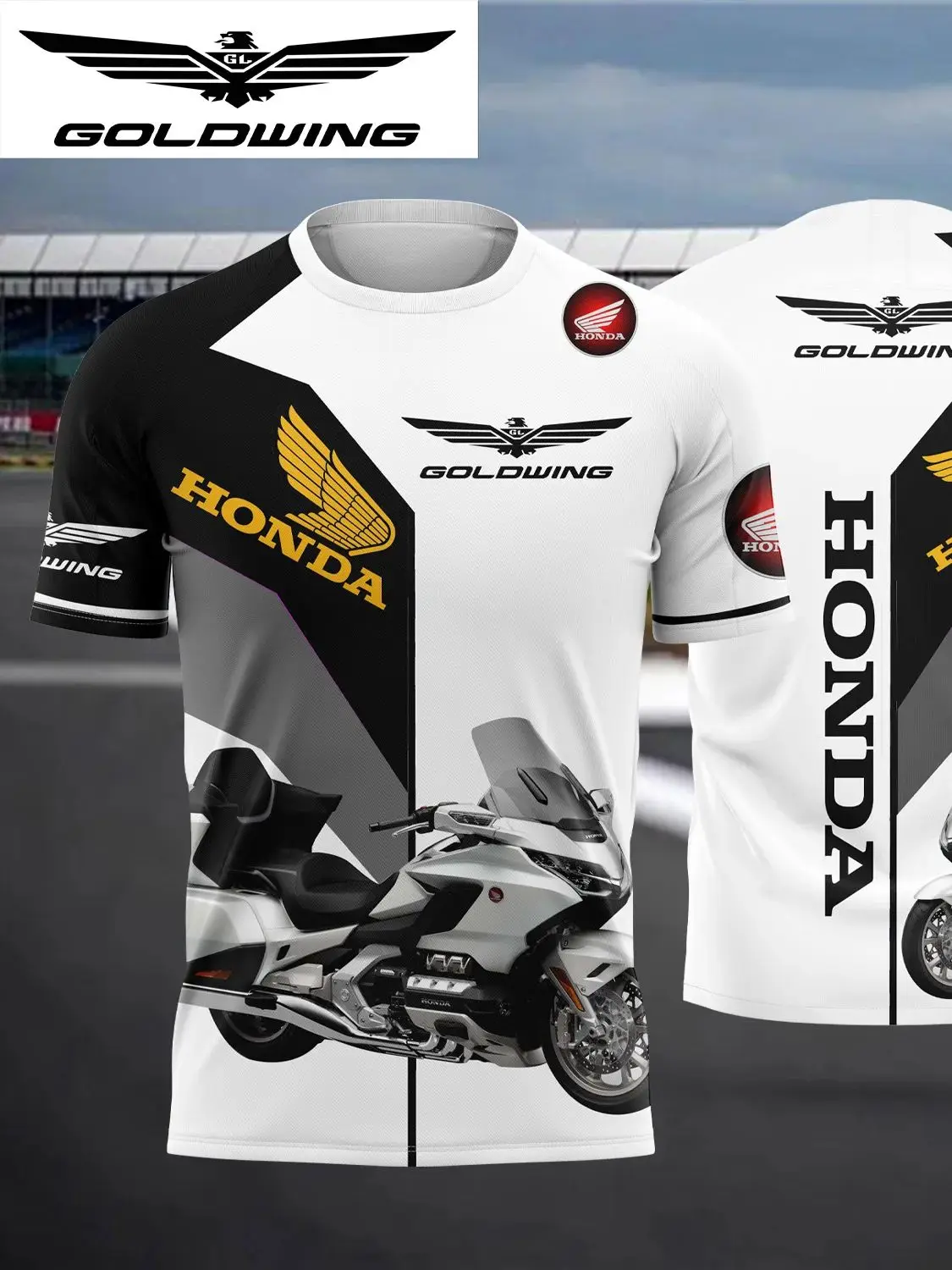 AliExpress Honda honda gold wing  quick-dry breathable short-sleeve sports fashion T-shirt for cycling enthusiasts, men and women, mountain off